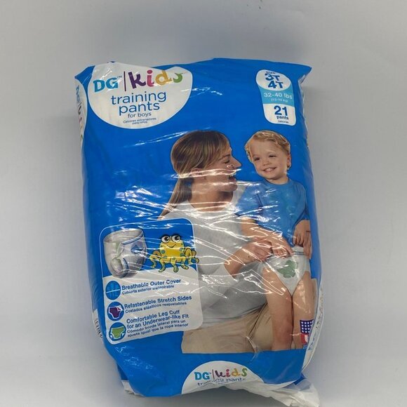 DG Kids Training Pants for Boys Size 3T 4T 32-40lbs - Picture 2 of 9